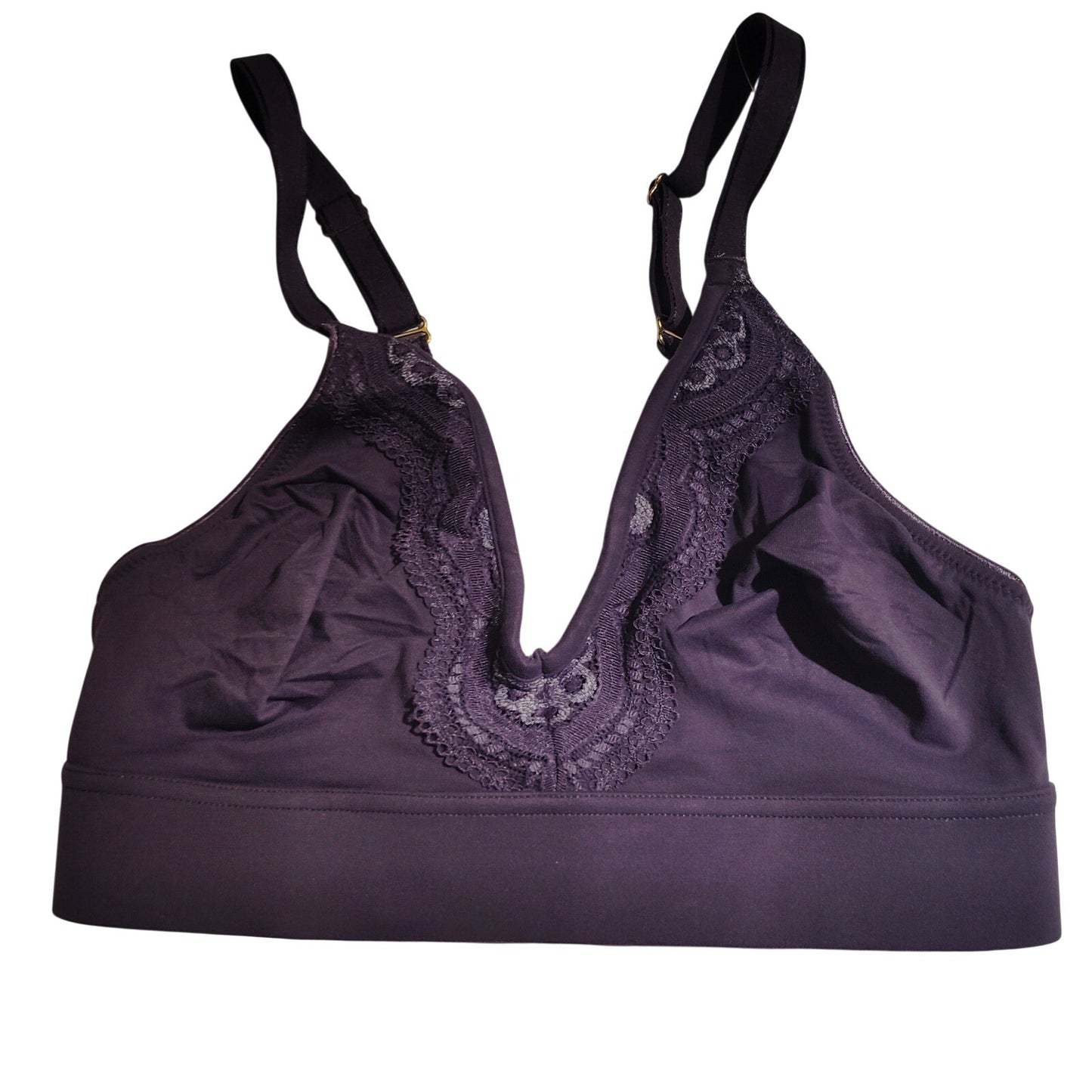 Soma Embraceable UL Wireless Bralette, Heather Violet, S  32A, 32B, 32C, and 32D