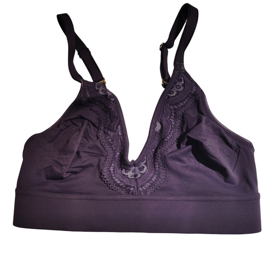 Soma Embraceable UL Wireless Bralette, Heather Violet, S  32A, 32B, 32C, and 32D