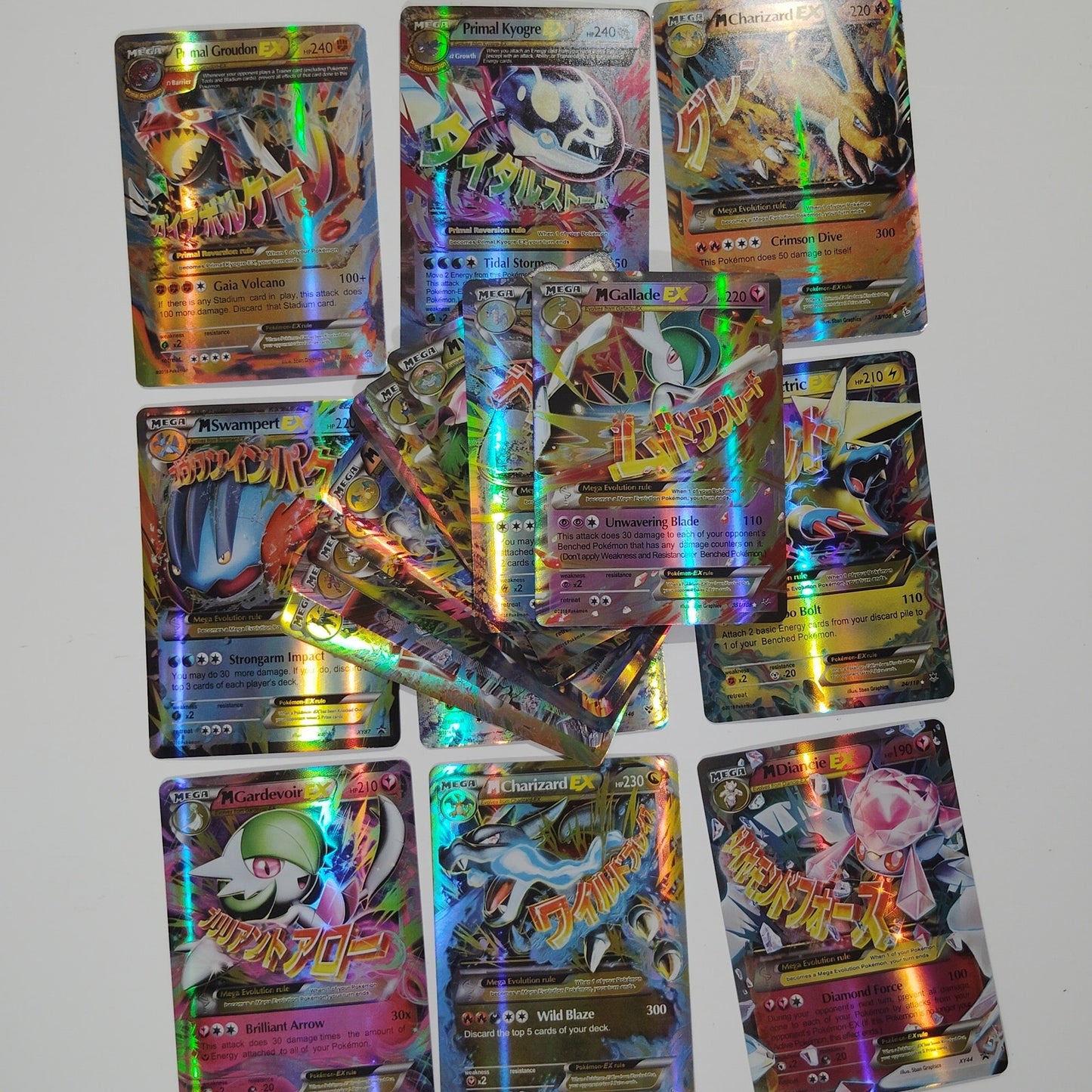 Classic Pocket Holo & Foil 100 Card Pack English Shining Energy Battle Toys Trading Card Game