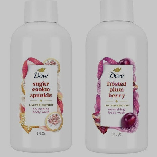 Dove Beauty Limited Edition Holiday Treat Mini Body Wash Gift Pack – Two 2‑Packs
