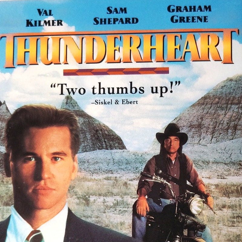 Thunderheart VHS 1992 Val Kilmer Sam Shepard Columbia TriStar Mystery Thriller