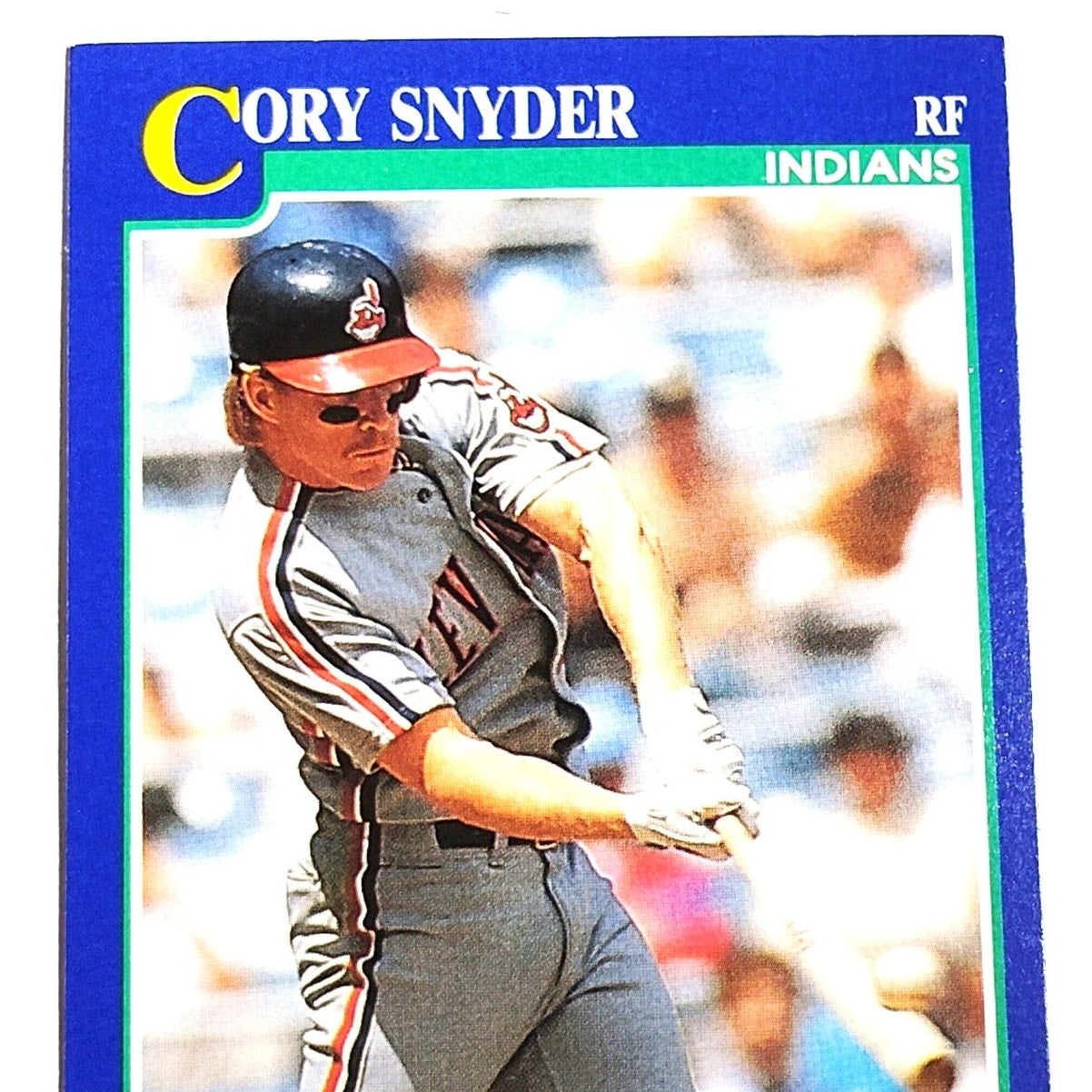 1991 Score Cory Snyder #19 Cleveland Indians Right Fielder MLB Baseball Card NM