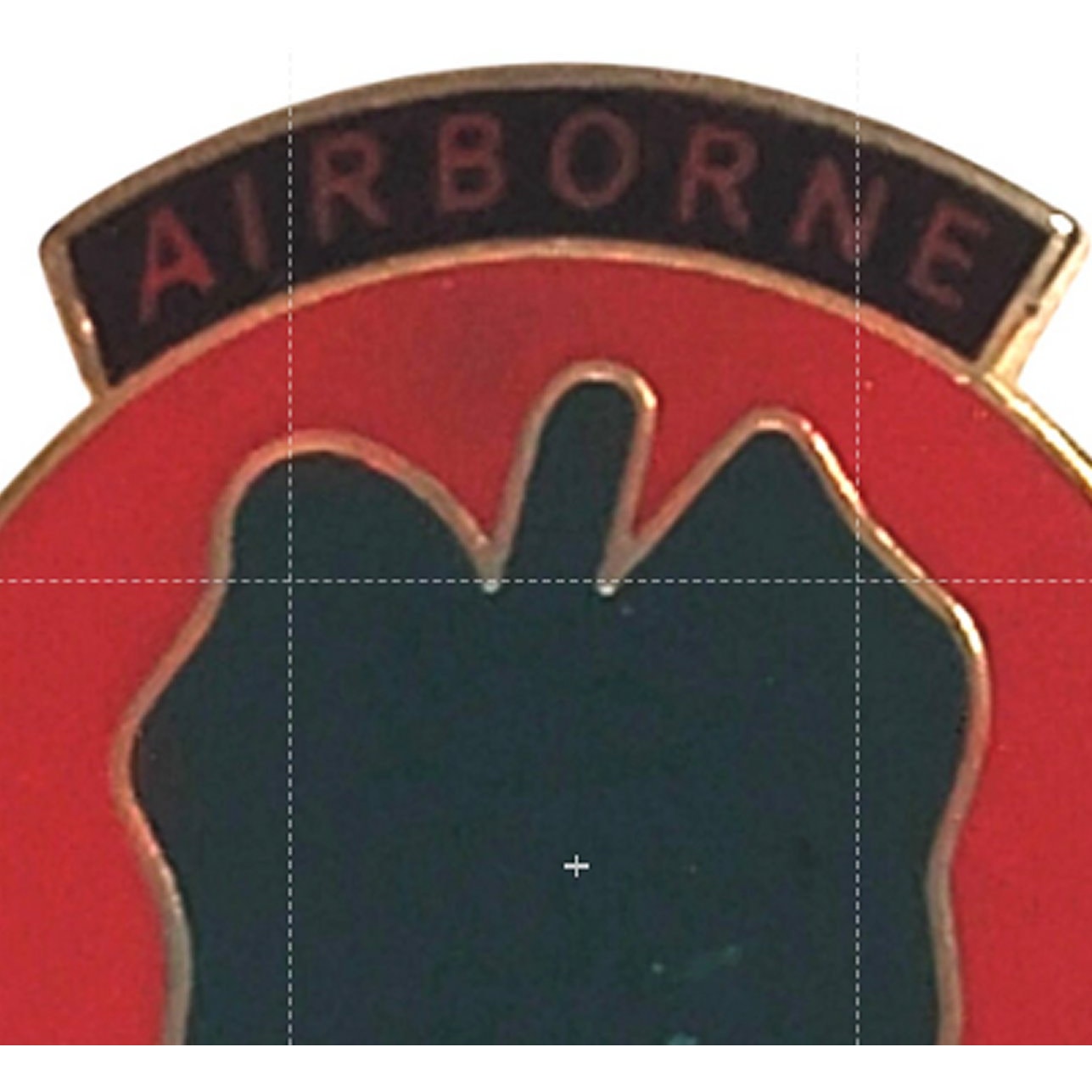 24th Infantry Division Airborne Novelty Biker Jacket Hat Lapel Pin 1"