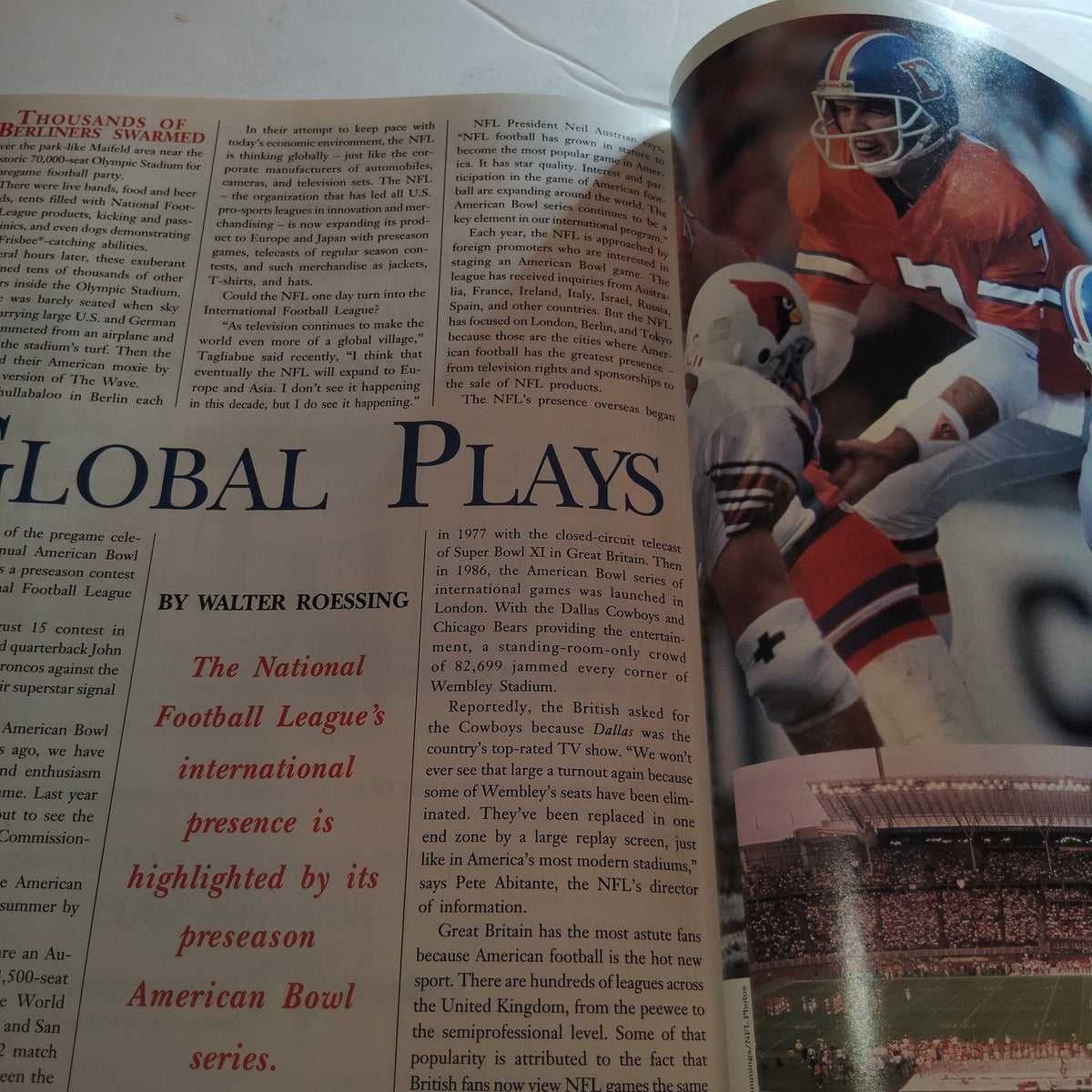 Delta SKY Magazine - August 1992 - NFL American Bowl, Ireland, Tampa, Bermuda