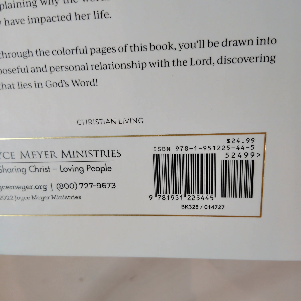Joyce Meyer - Words to Live By: 20 Scriptures That Changed My Life Hardcover
