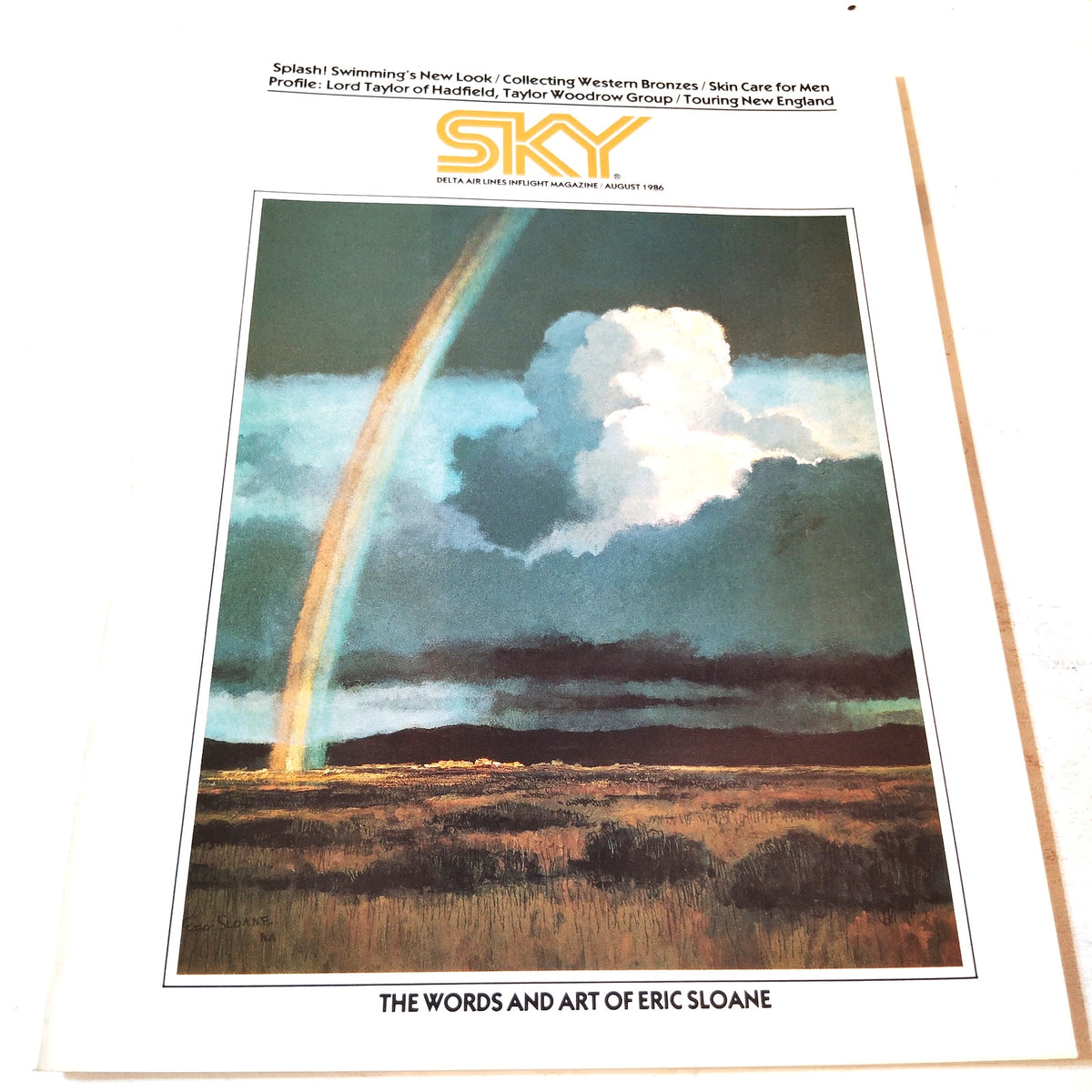 Delta Sky Mag - August 1986 - Lord Taylor of Hadfield, Hang Gliding, New England