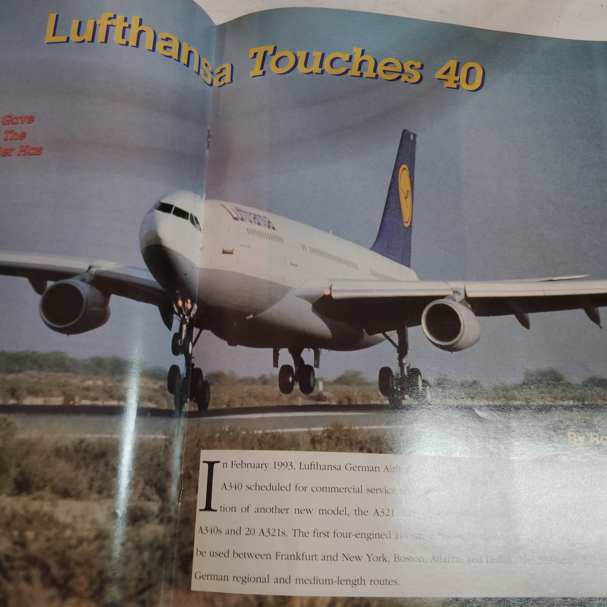 Vintage Airliners Magazine Sep/Oct 1994 - World Airways, Lufthansa, Boeing