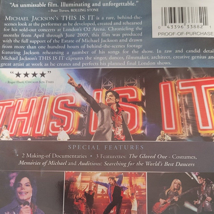 Michael Jackson’s This Is It DVD 2009 King of Pop Concert Documentary