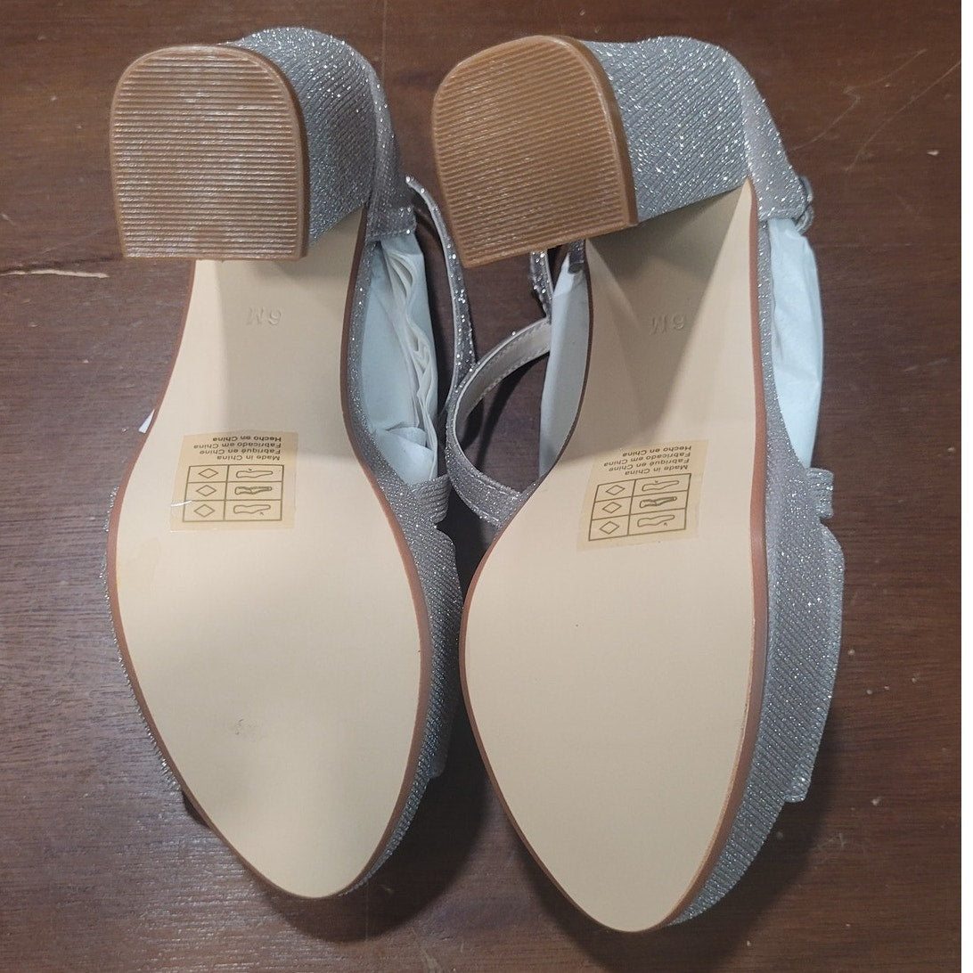 Touch Ups Chloe Women’s Sandal – Size 6, Champagne, 4-1/4" Heel