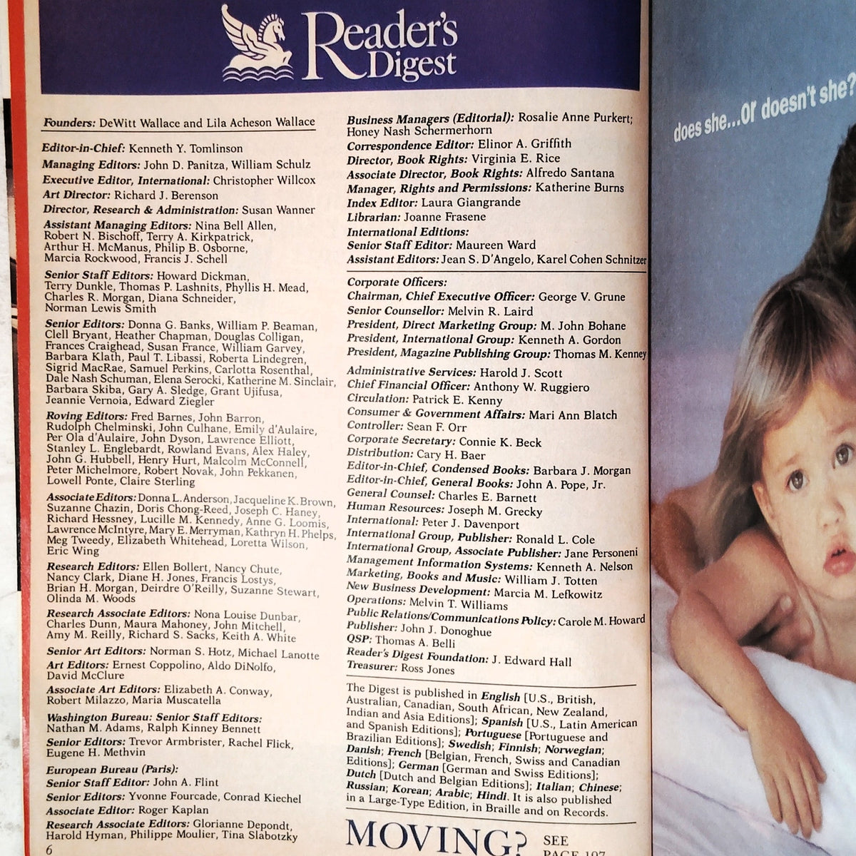 Reader's Digest Magazine August 1991 70th Year Vintage Firefighter Cover