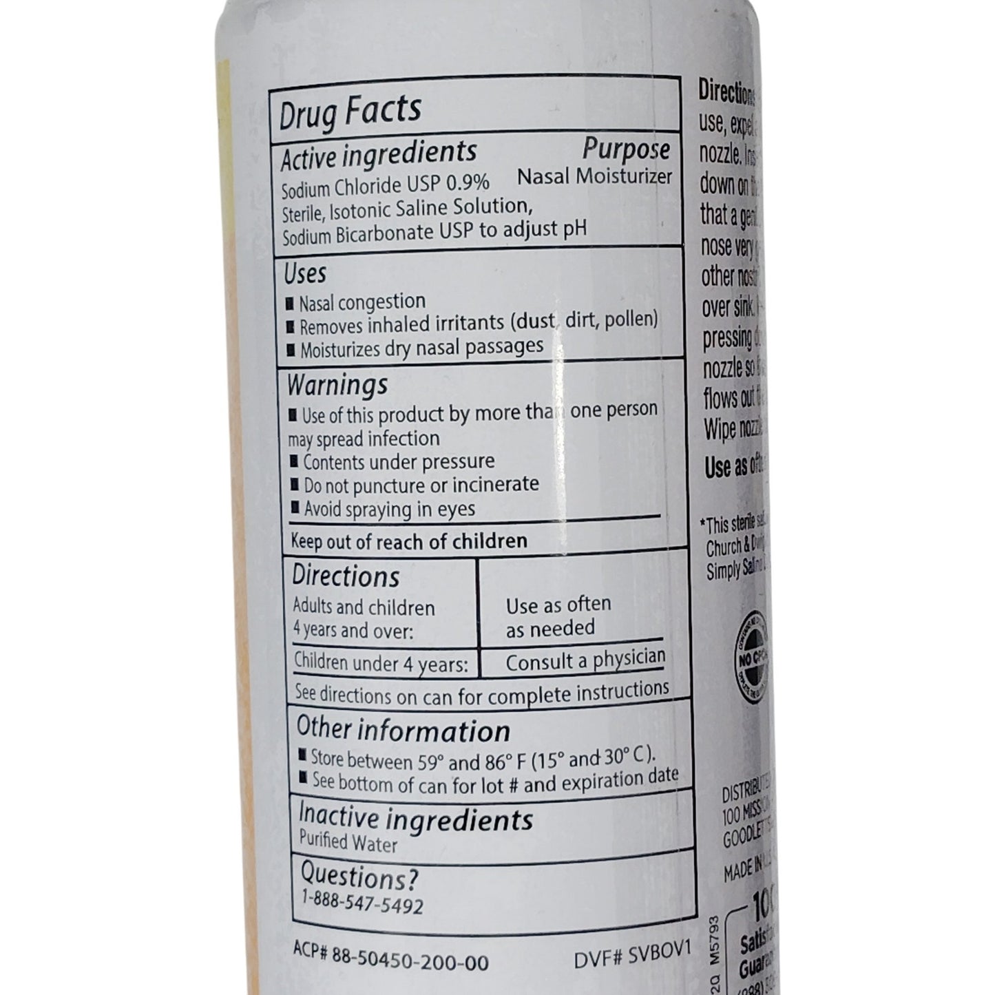 DG Health Nasal Mist – Saline Spray – 4.5 oz Each – 2-Pack – Exp. 02/2027