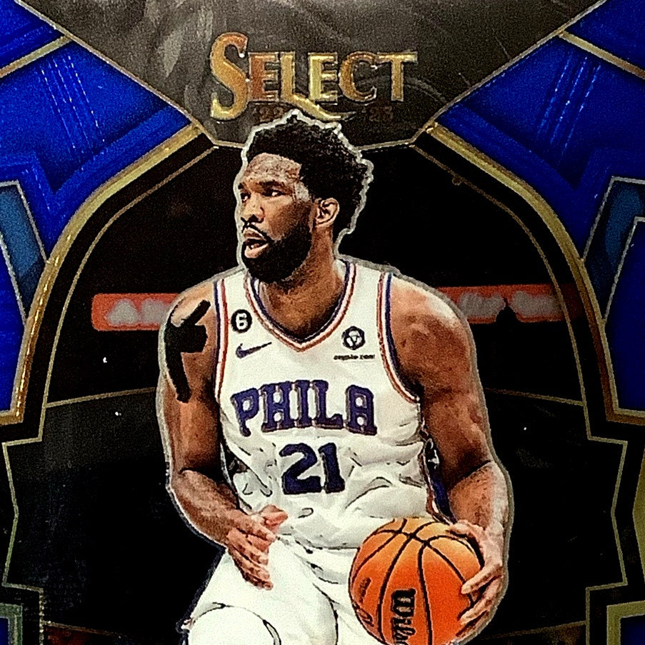 Joel Embiid, Philadelphia 76ers, Concourse Card #47, 2022-23 NBA Panini Select