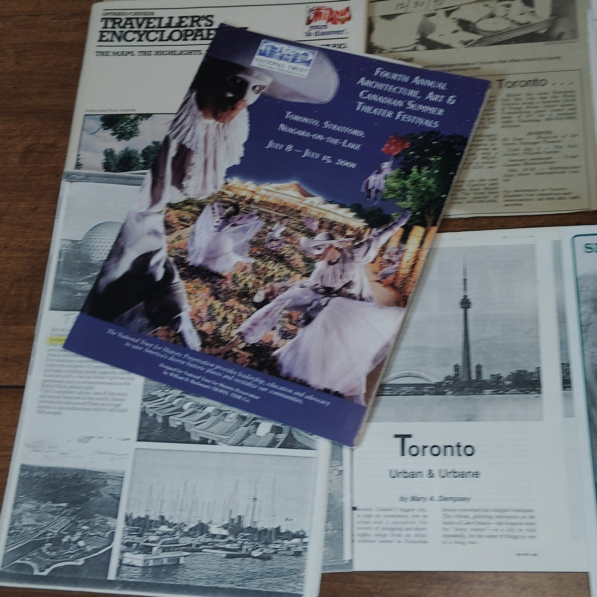 Canada 1990s Toronto Ontario Travel Ephemera Collection - Brochures, News & Maps