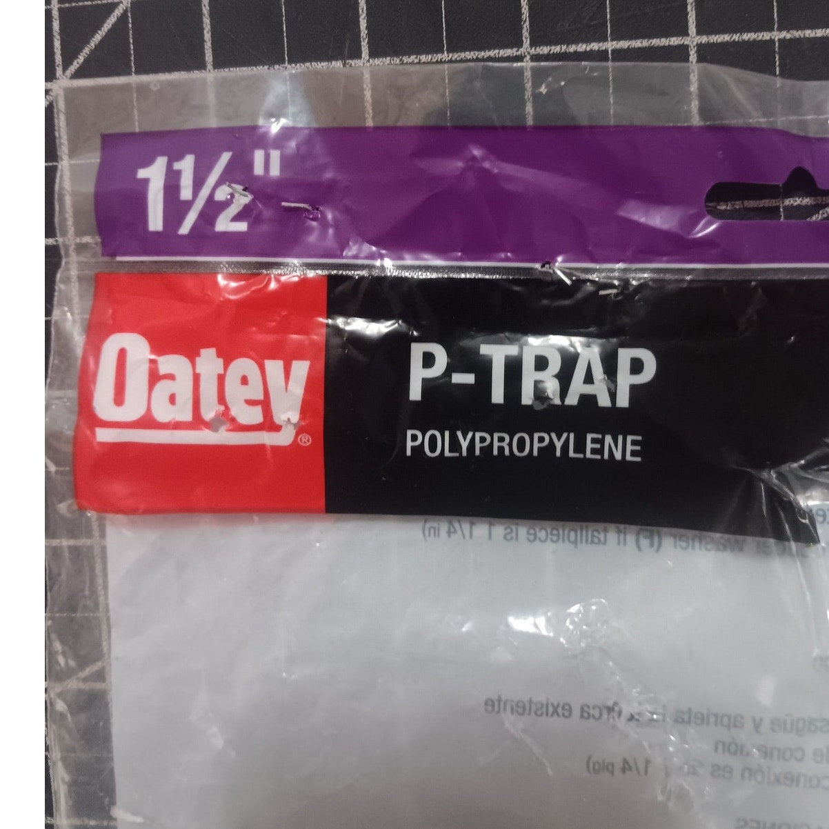 1-1/2 in. White Plastic Sink Drain P- Trap