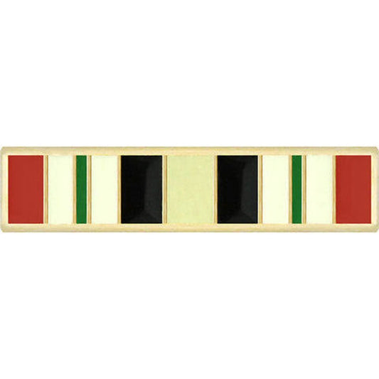 Iraq Campaign Mini Ribbon Pin – 11/16" × 1/8" Hat/Lapel Novelty Pin