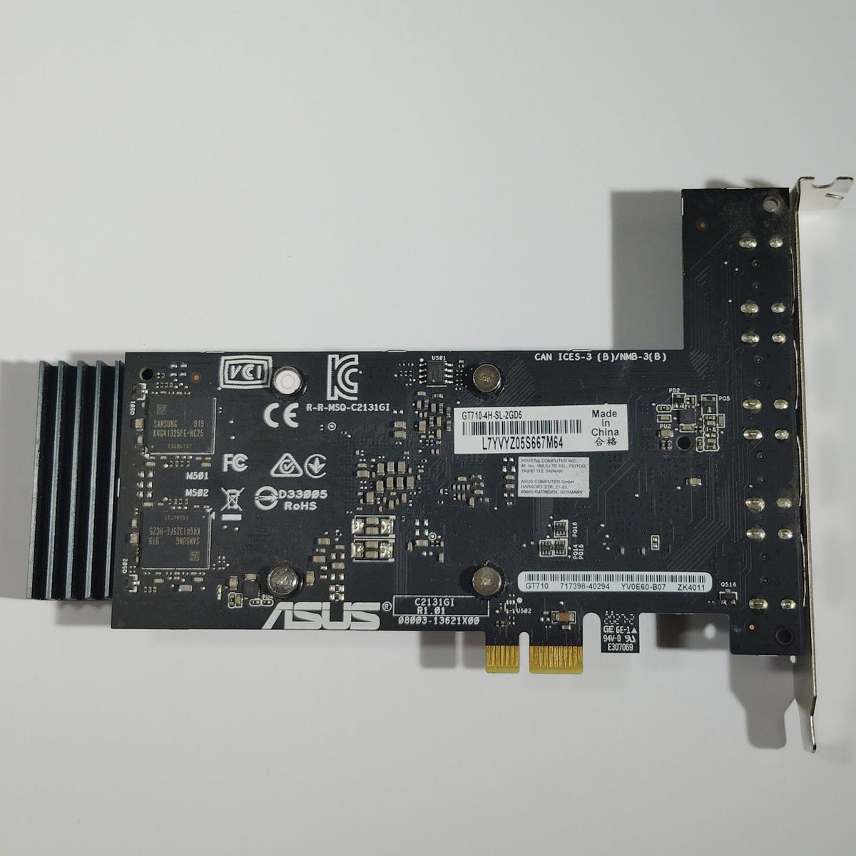 ASUS GeForce GT 710 4H 2GB GDDR5 4x HDMI SFF Graphics Card GT710-4H-SL-2GD5