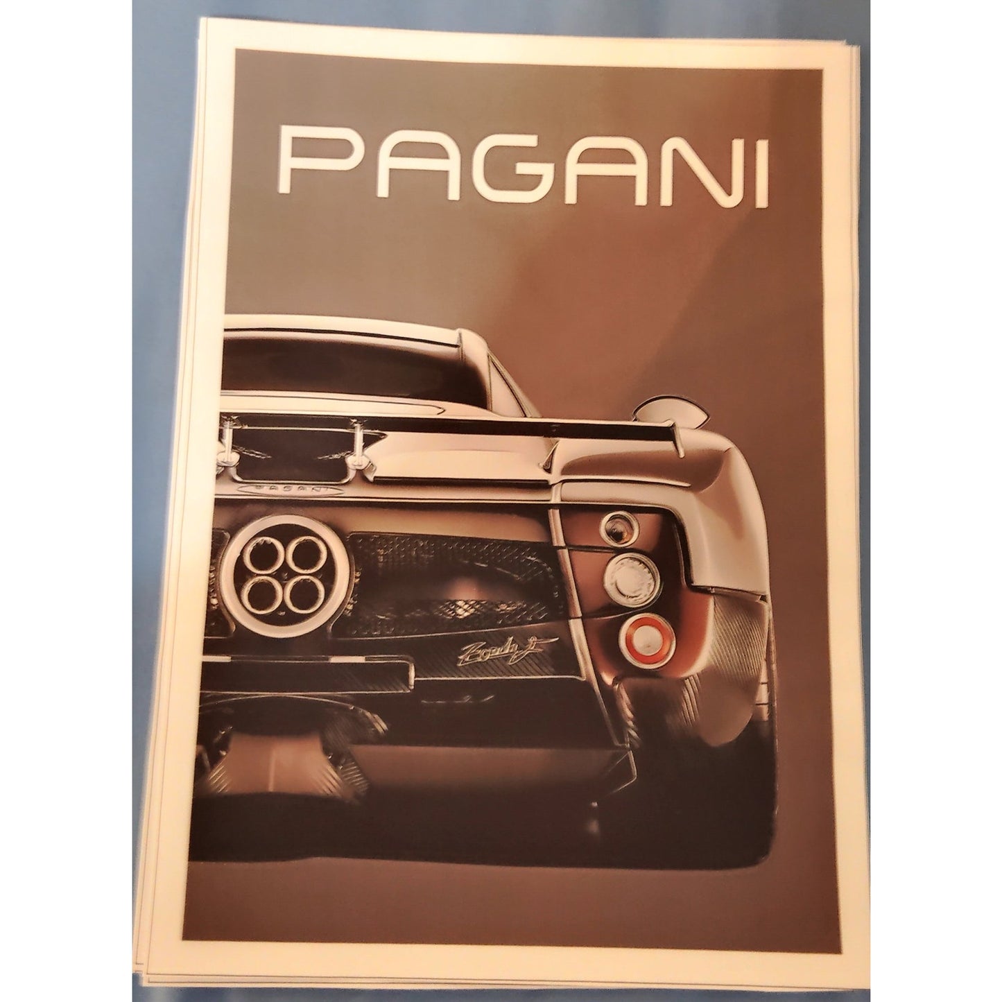 Supercar Canvas Poster Set 6‑Piece Racing Wall Art Prints 8x12 in Unframed