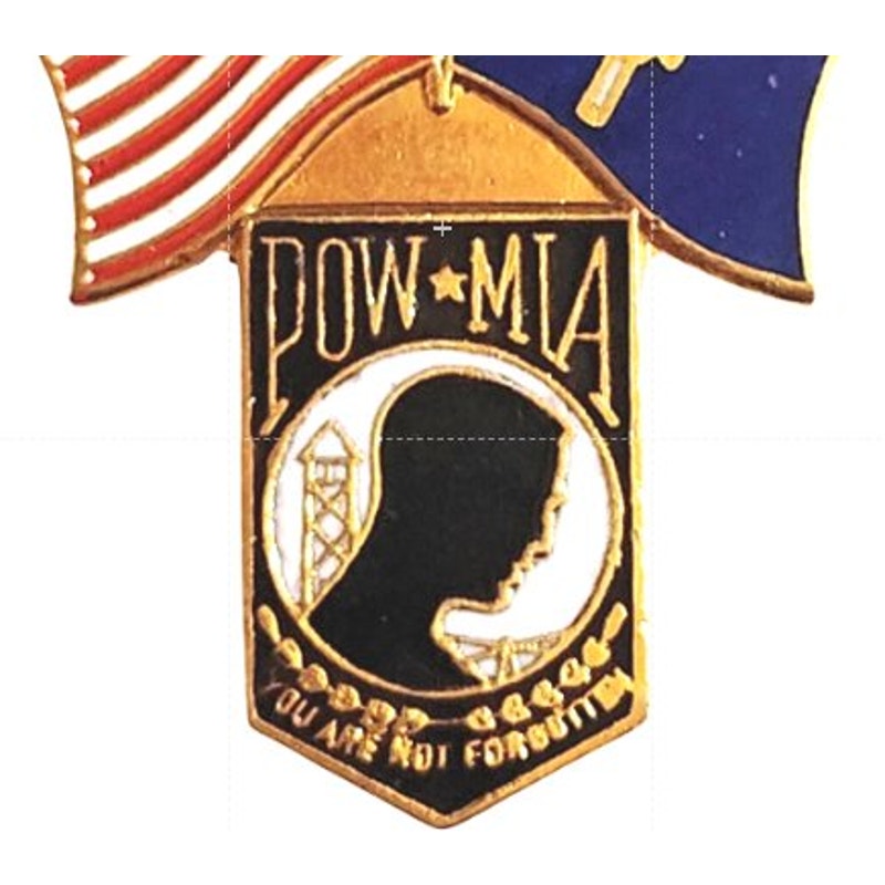 South Carolina POW/MIA Bring Them Home Novelty Hat Lapel Brooch Pin 1‑5/16" × 1"