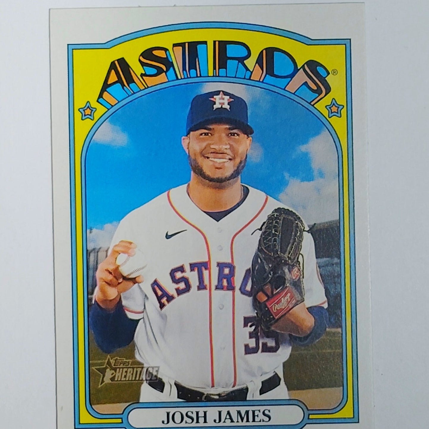 2021 Topps Heritage Josh James 657 Houston Astros Pitcher Baseball VG/EX