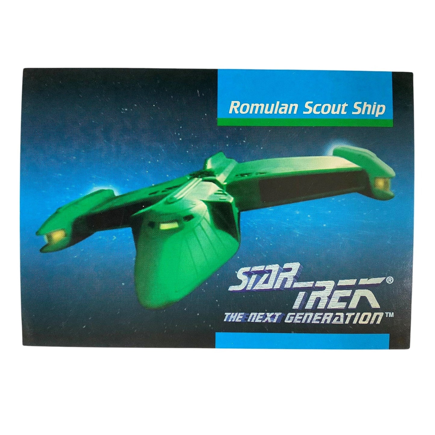 Romulan Scout Ship, Star Trek, The Next Generation, 1992, Impel Card No.035