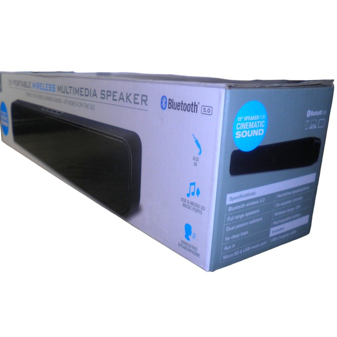 iLive 15" Portable Wireless Multimedia Speaker BT5.0 For Desktop, Tablets & More