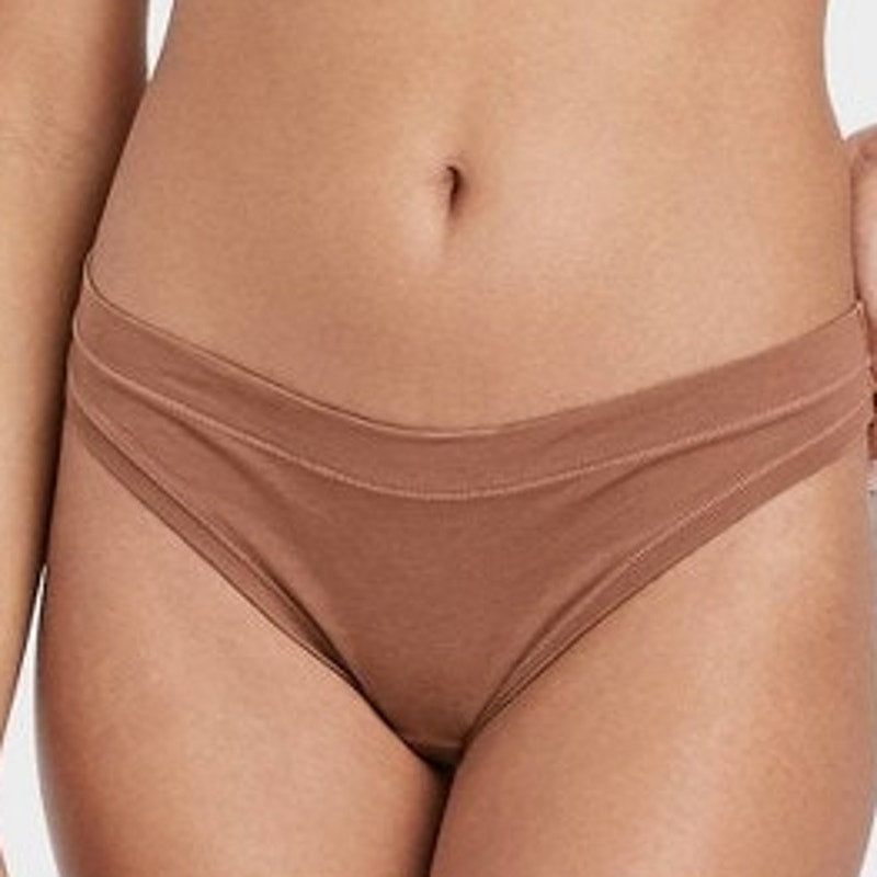 Auden Women’s Comfort Thong Caramel 2‑Pack Size Large