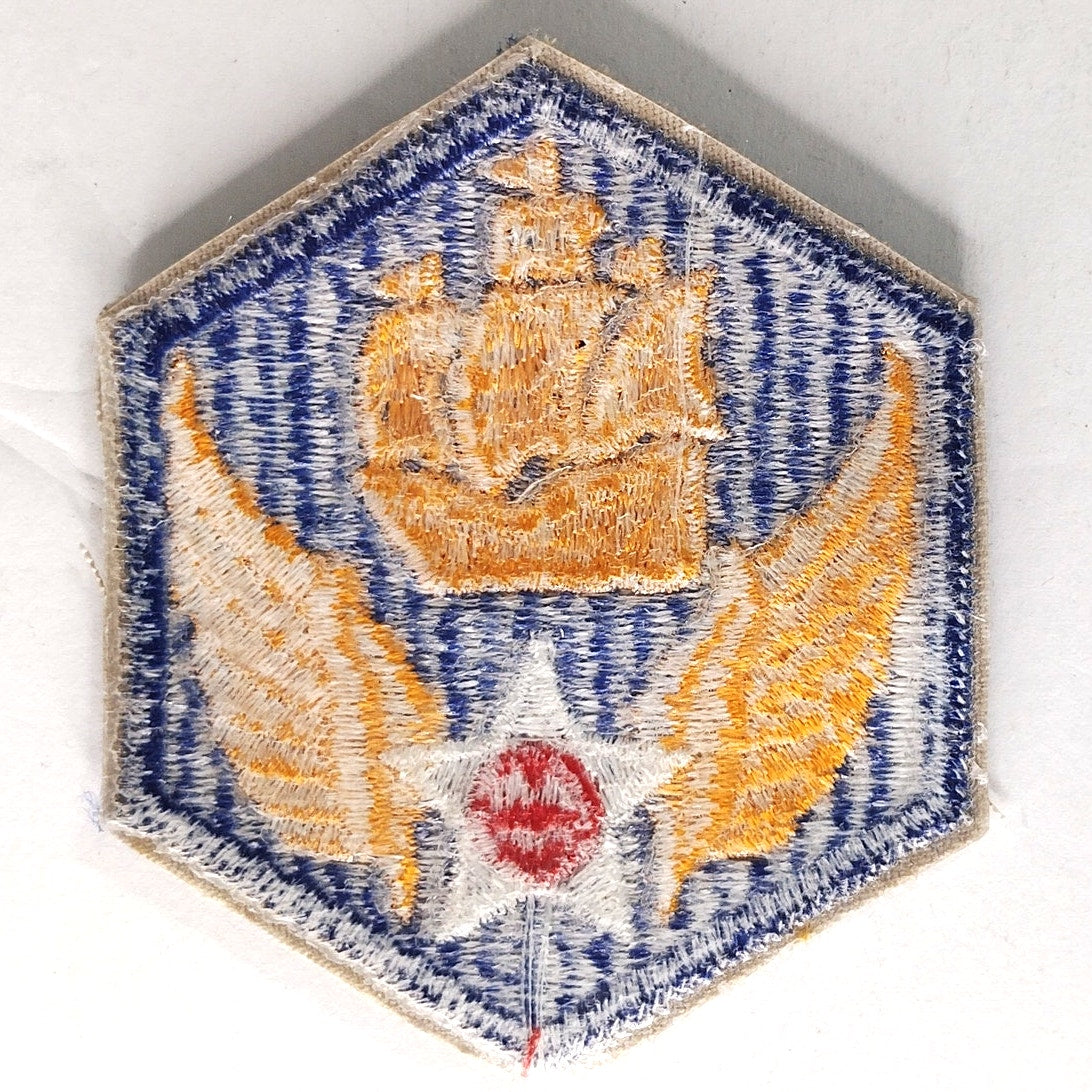 USAAF 6th Air Force Embroidered Patch WWII Large Ship 3‑1/8" × 2‑7/8" Sew‑On