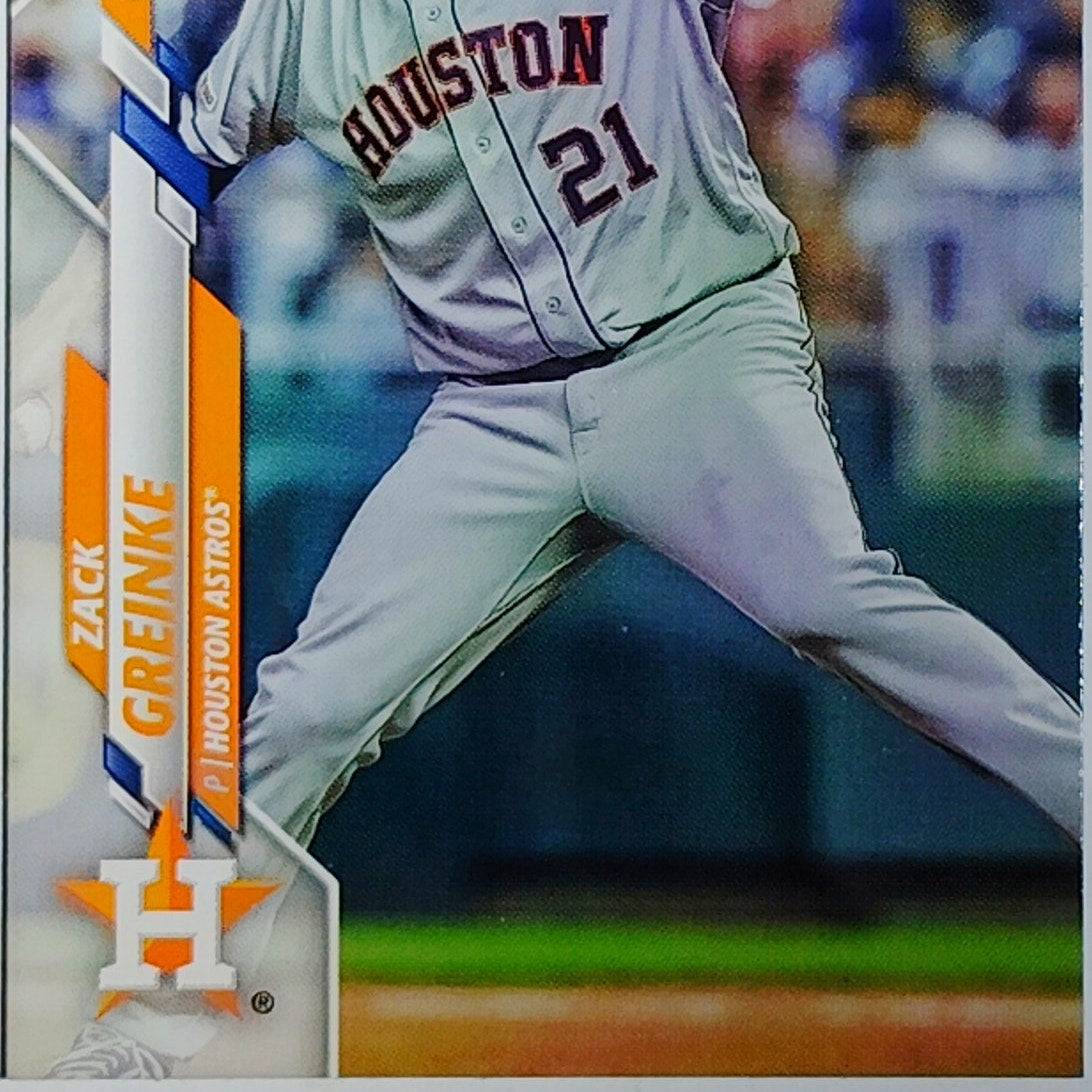 2020 Topps Update #U-219 Zack Greinke Houston Astros Pitcher - VG/EX