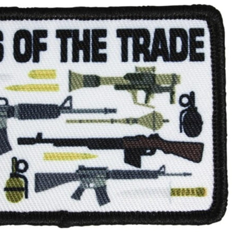 Military Tools of the Trade Novelty Patch Red Rock 3" × 2" Printed Hook Back