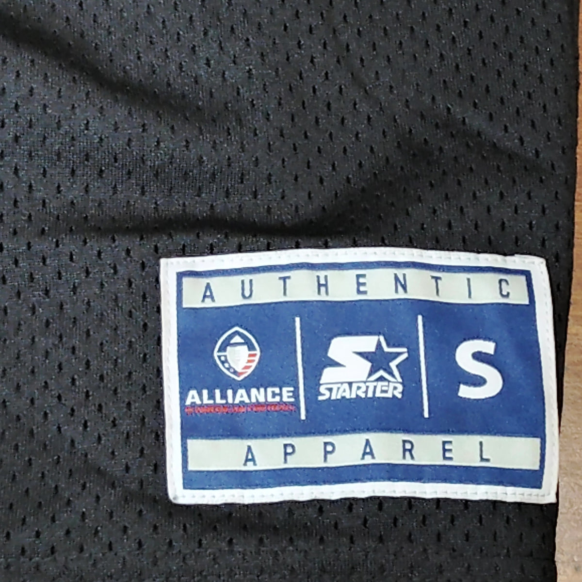 2019 Birmingham Iron AAF Starter Replica Jersey Size Small Slate Grey Black NWT