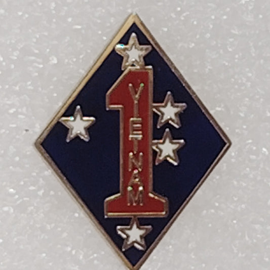 USMC 1st Marine Div. Vietnam War "The Old Breed" Novelty Hat/Lapel/Brooch Pin