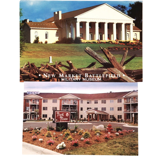 Vintage Virginia Postcards Lot New Market Battlefield & Park Place Retirement