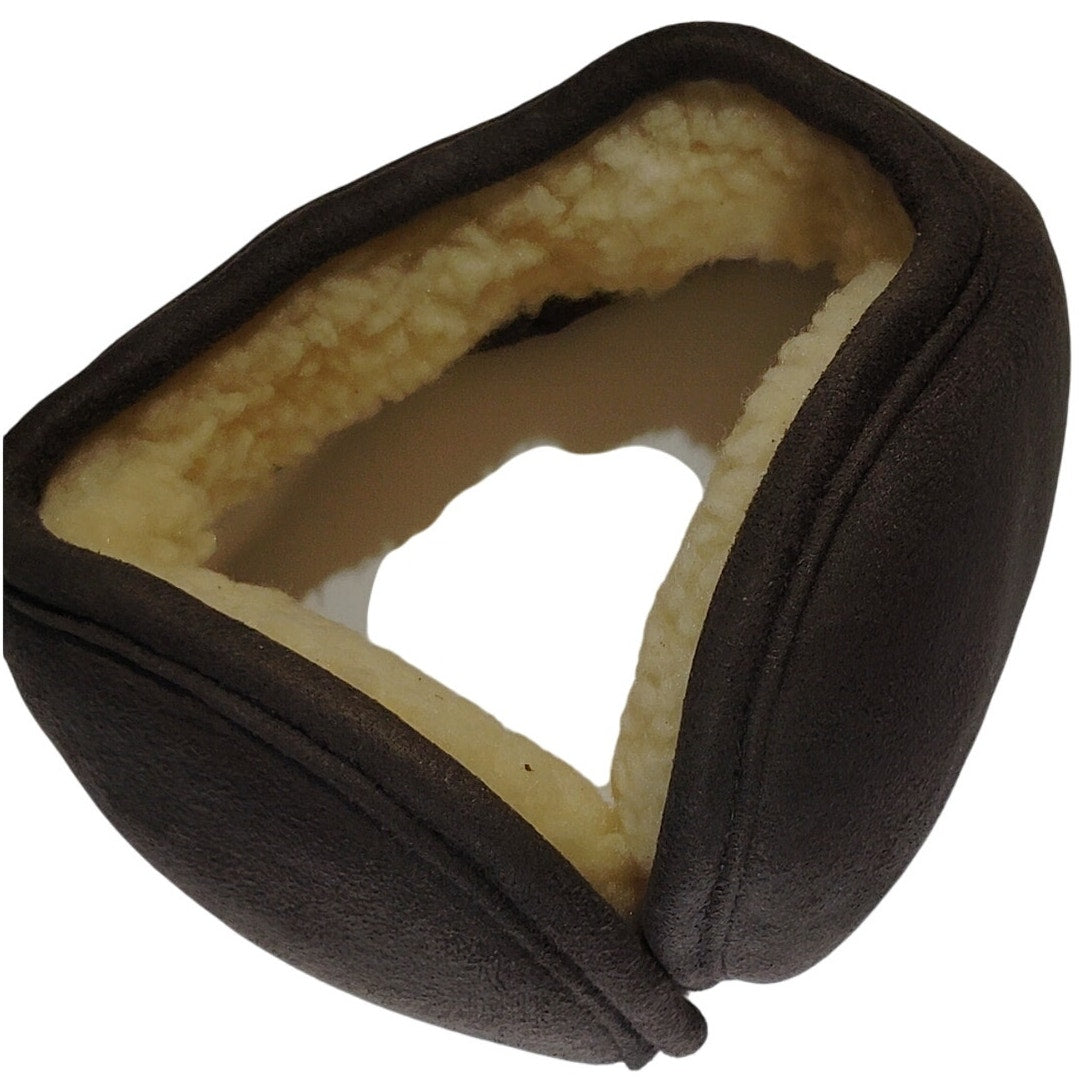 Unisex Foldable Winter Ear Muffs Fleece Lined Warm Ear Warmers Dark Grey Cover
