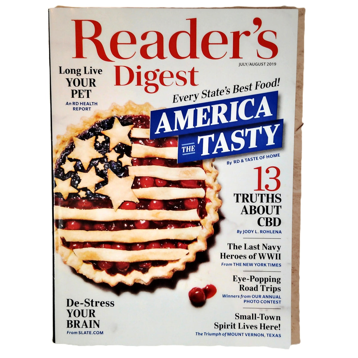 Reader's Digest July/August 2019 America the Tasty Magazine Back Issue
