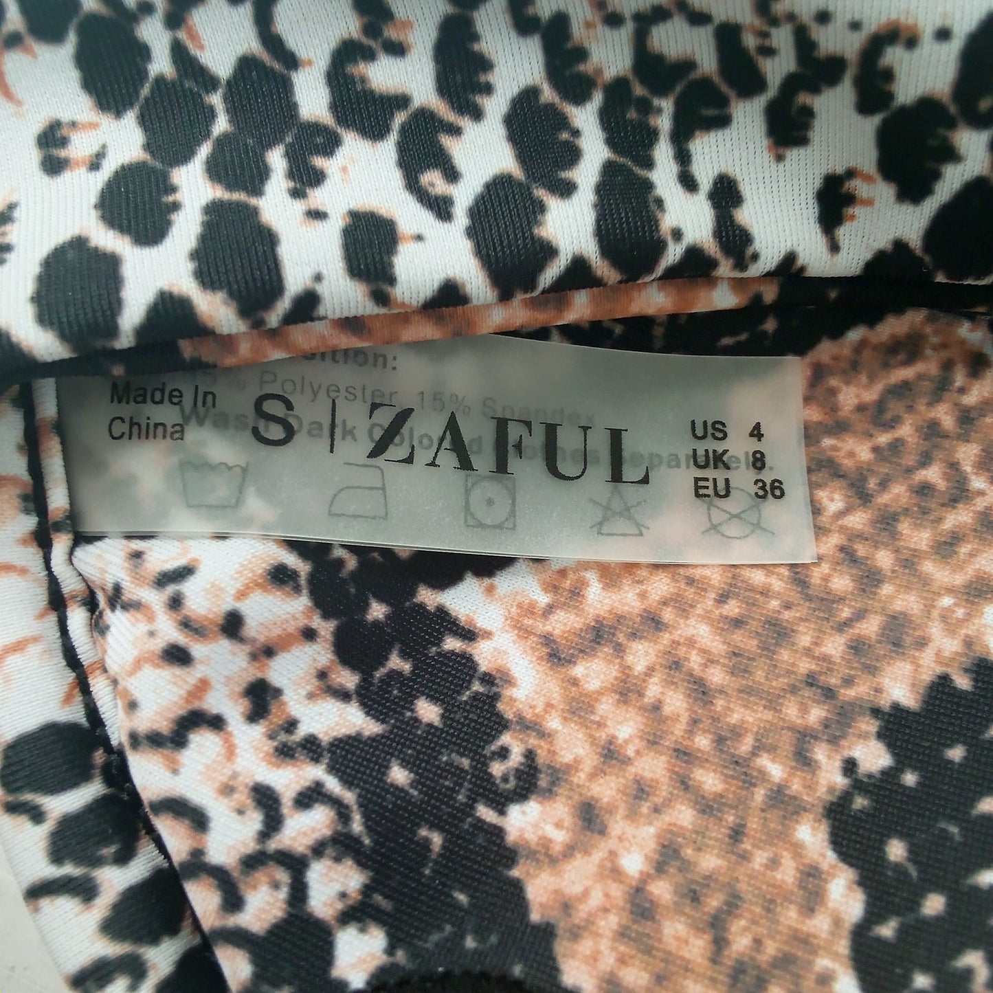 Zaful Snakeskin Underwire Bikini Top Push Up Spaghetti Strap Swim Top Small (4)