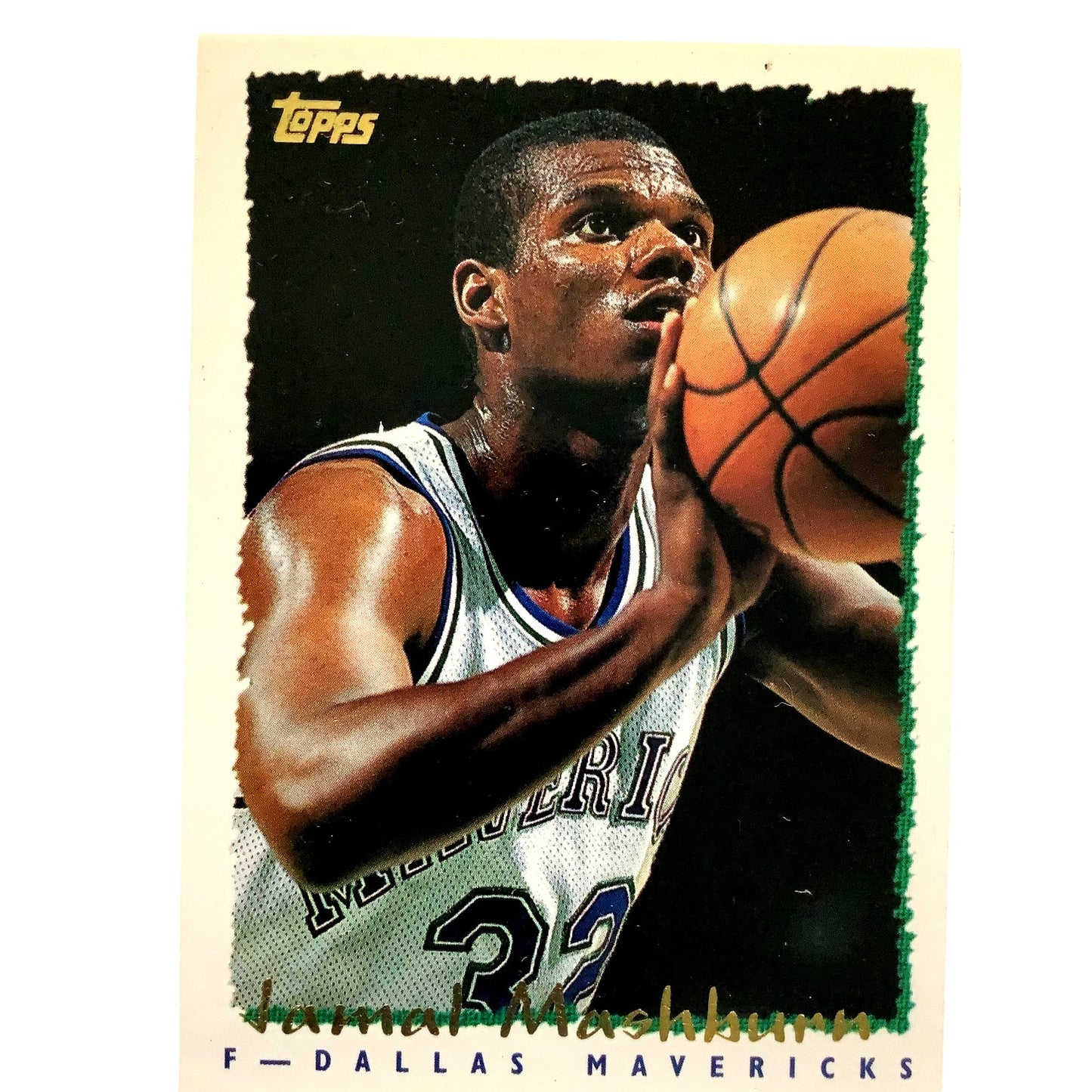 Jamal Mashburn, Dallas Mavericks, 1994 Topps Collector's Card 70, EXC/NM