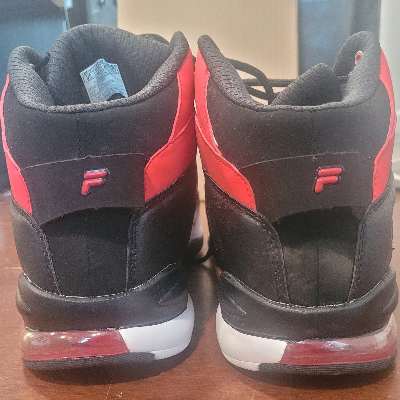 Fila Activisor Viz Men’s Athletic Shoes, Size 9.5 Red/Black, Lightweight Comfort