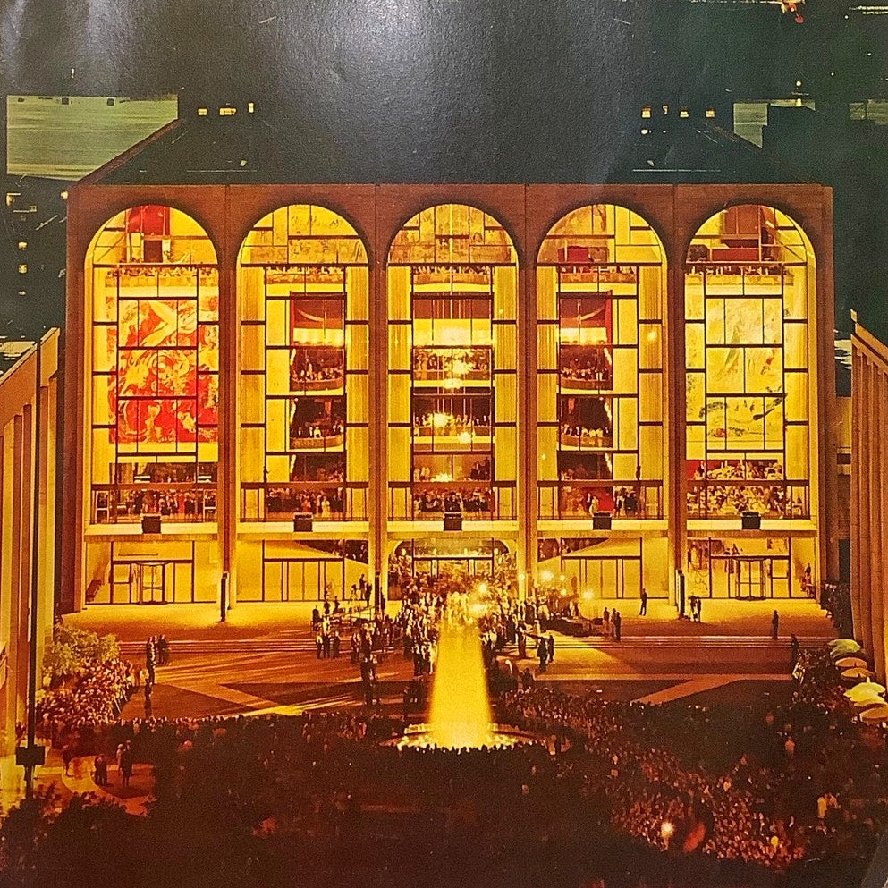 Metropolitan Opera Lincoln Center Performing Arts Program for 1971-1972 Season