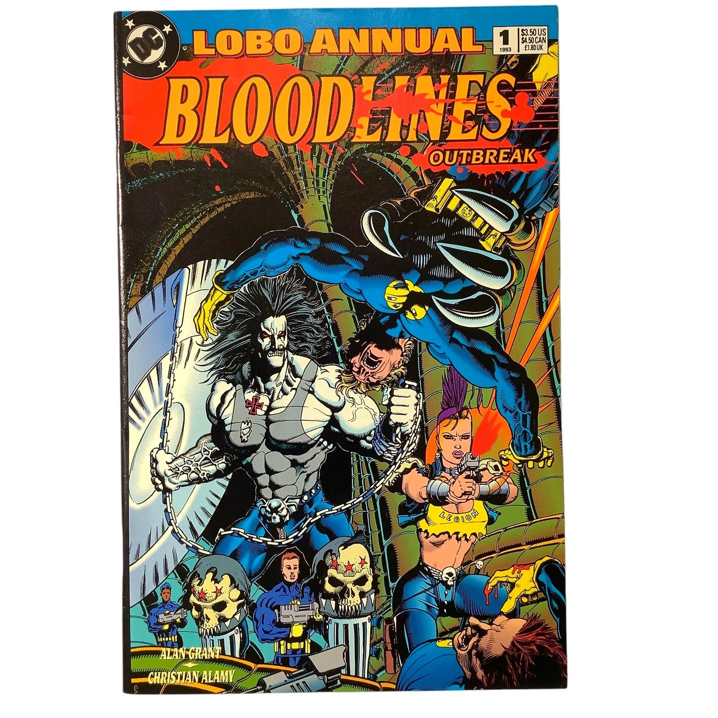 DC Comics, Lobo Annual Bloodlines Outbreak #1, May 1993, NM 9.4