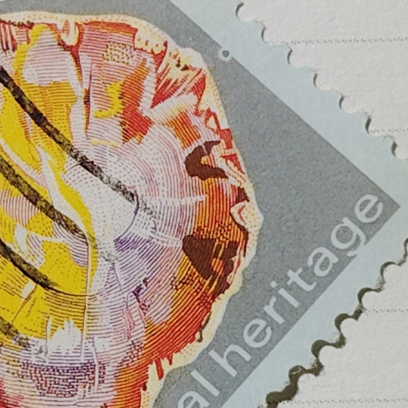 1974 US Postage Stamp Scott #1538 10c Mineral Heritage Petrified Wood Canceled