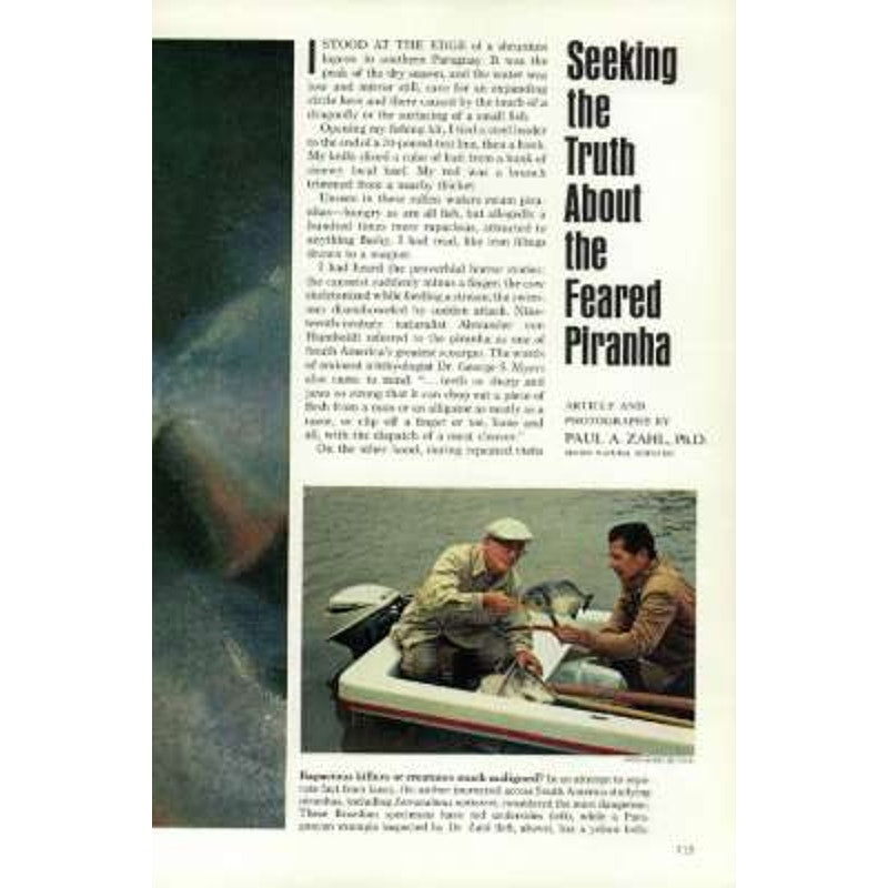 National Geographic Magazine NOV 1970, Computers, Ozark, Gangton, Piranha & More
