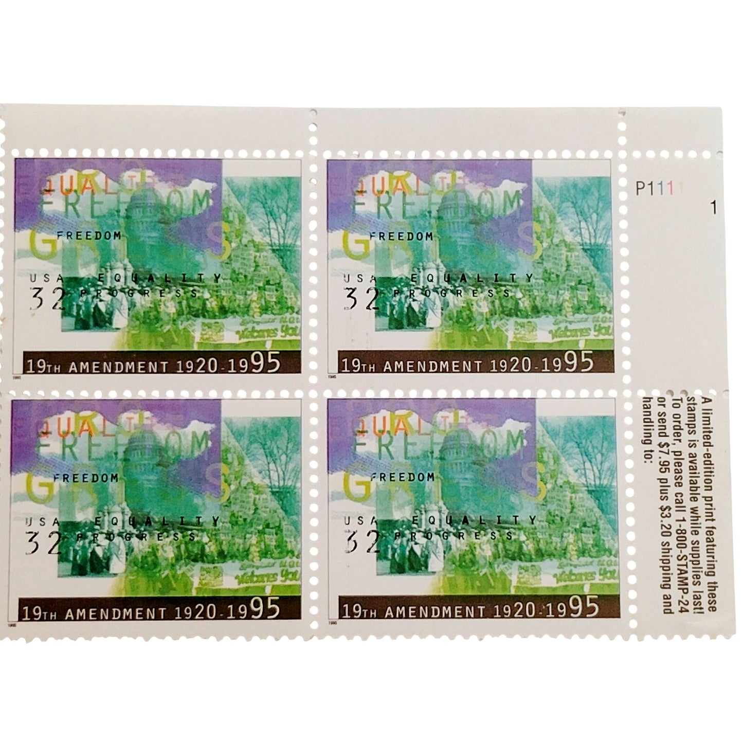Block of 4 – 1996 USA 32¢ James Dean Legends of Hollywood MNH – Scott 3082