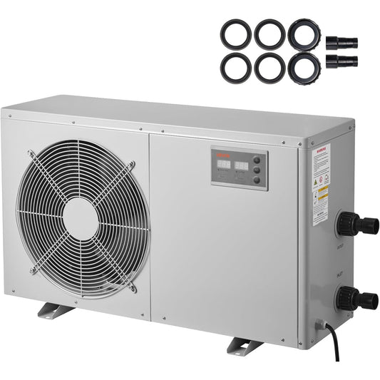 VEVOR Aquarium Chiller – 1.5 HP – 500 Gal – Titanium Evaporator – Gray