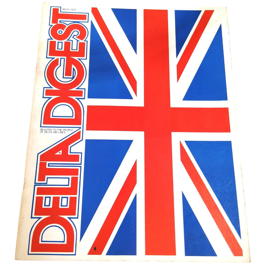 Delta Digest May 1978 Magazine - Transatlantic Service, London Gatwick Issue