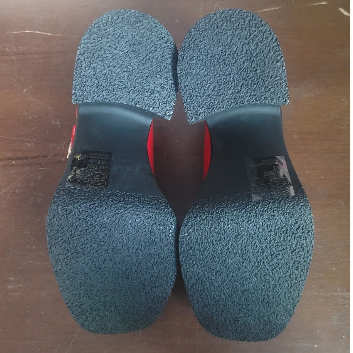 Yoki Trace Wedge Pumps – Red, Women’s 8M, Slip-On Closed Toe Dress Heel