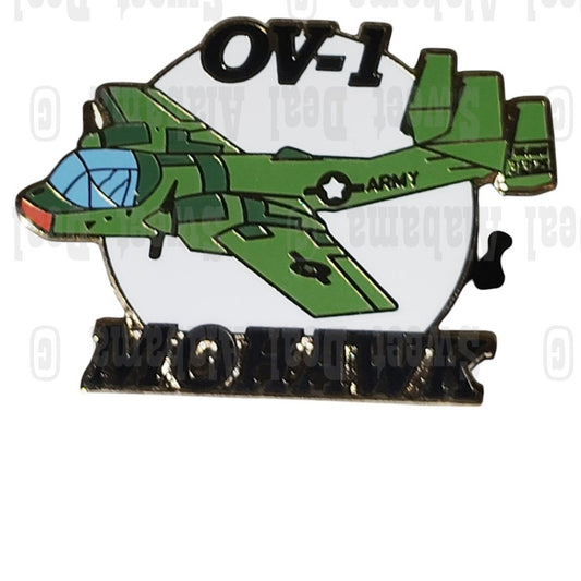 Grumman Mohawk OV-1 Aircraft, Collector's Hat, Lapel, Brooch Pin 1-1/4"W x 7/8"H