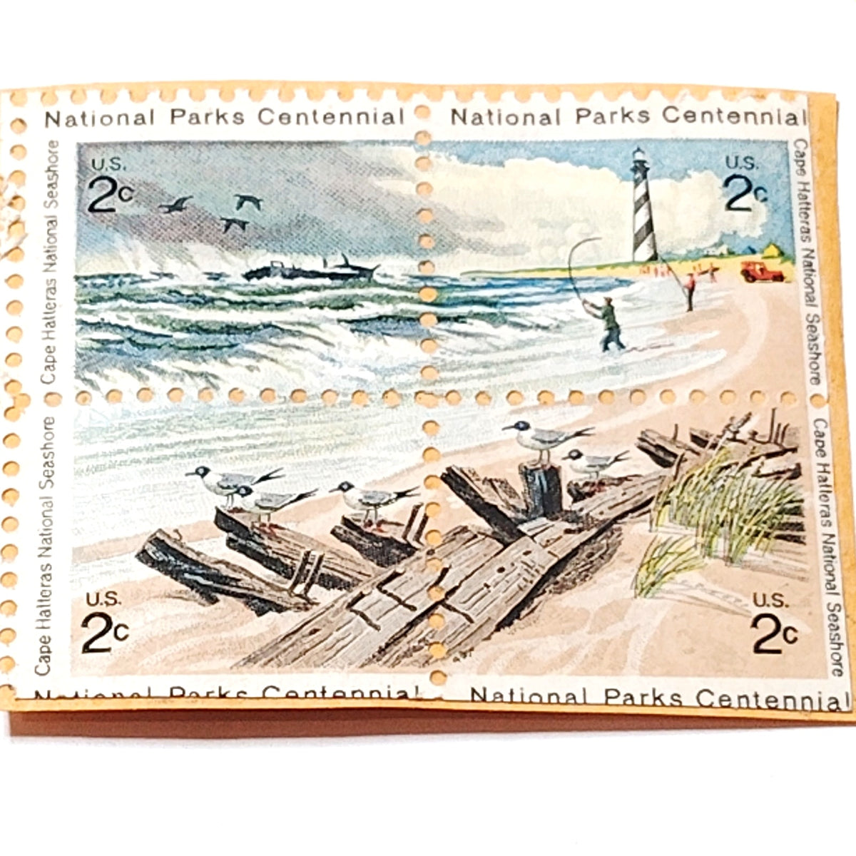 1972 USPS 2c Cape Hatteras National Seashore National Parks Centennial Stamps