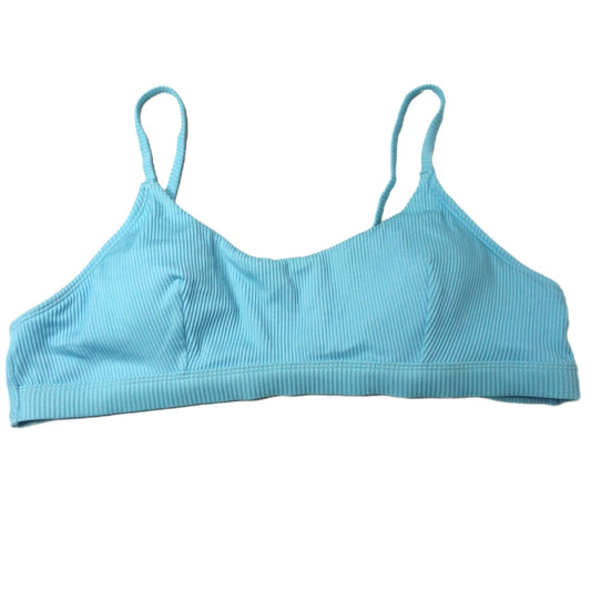 Cupshe Sky Blue Ribbed Bralette Bikini Top XL New with Tags V-Neck Swim
