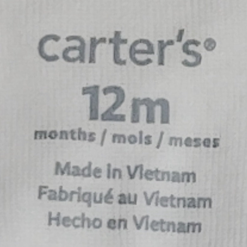 Carter’s Bodysuit – 12 Months – White - "Better Together" Earth Graphic