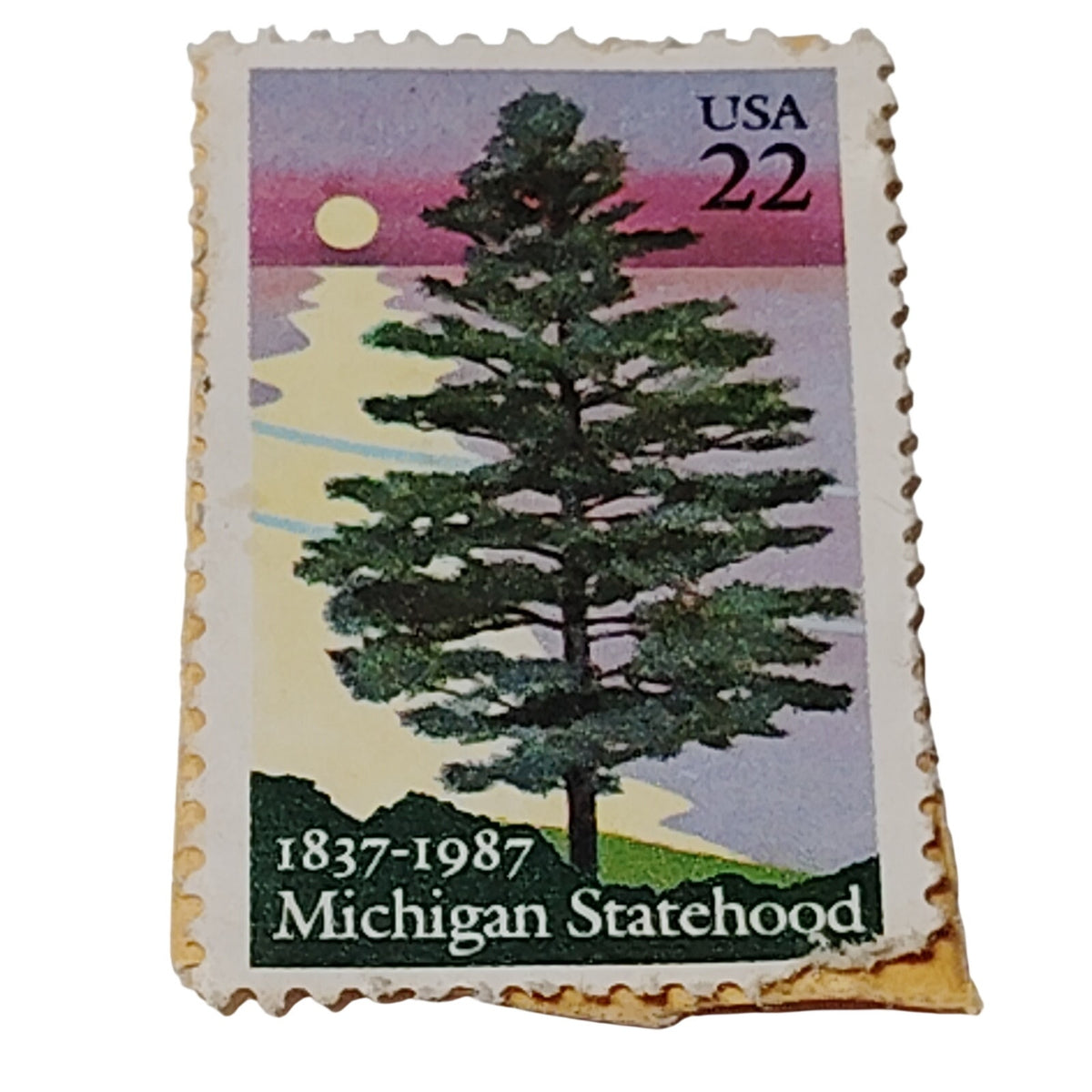 1987 Michigan Statehood 22 Cent Commemorative Stamp Scott #2246 - Unused